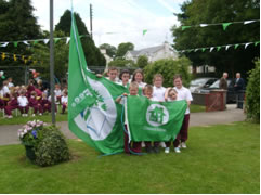 Slieverue NS receiving their 4th green flag & their Green Home Flag